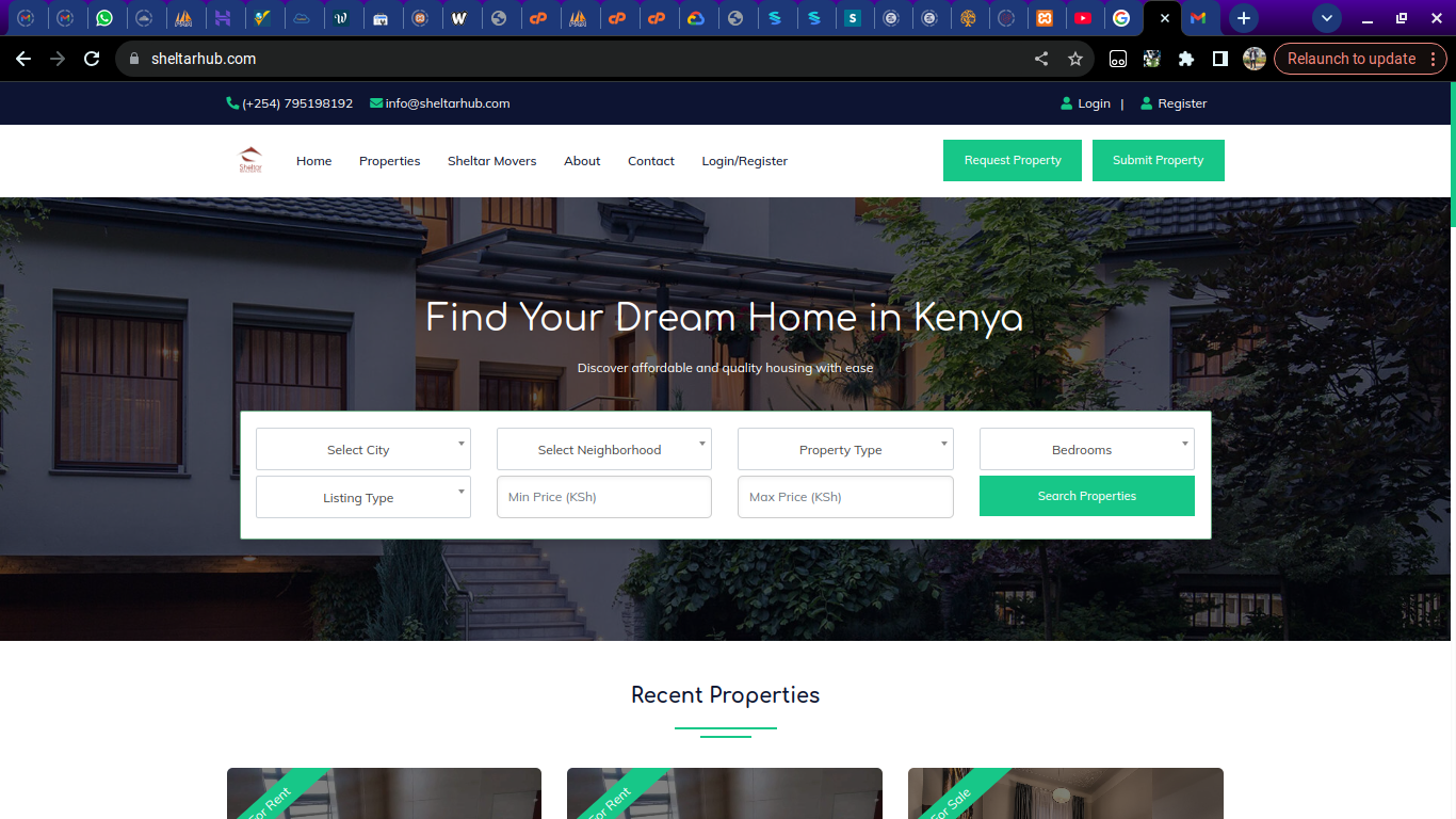 Sheltar Properties Platform